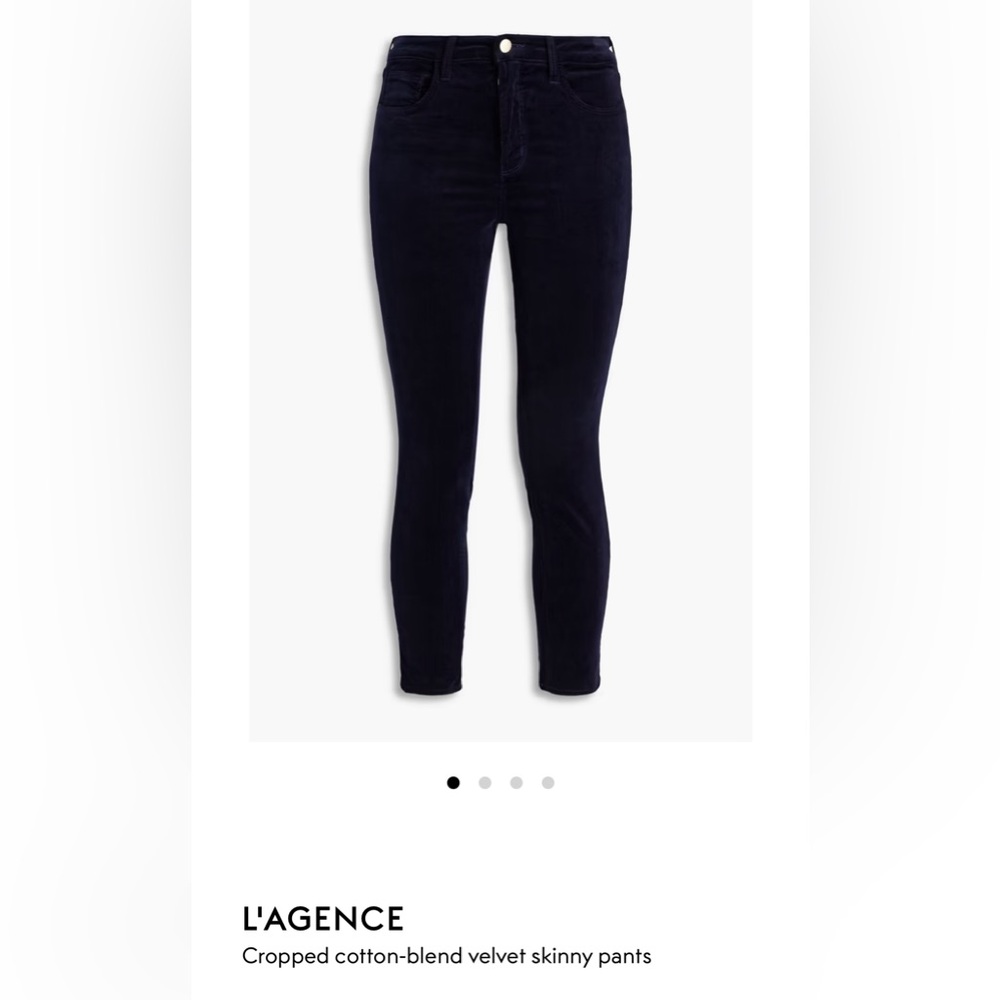 Brand new L’AGENCE velvet jeans. Tag is on. Size 24